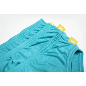 Set chiloţi bambus fetițe, lagoon blue