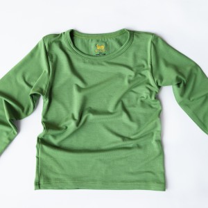 Bluză bambus copii, meadow green 