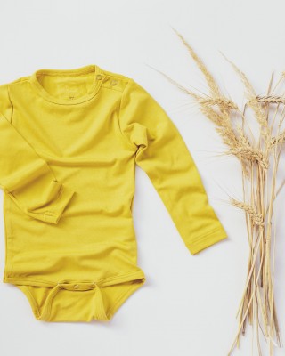 Body bambus mânecă lungă, indian curry