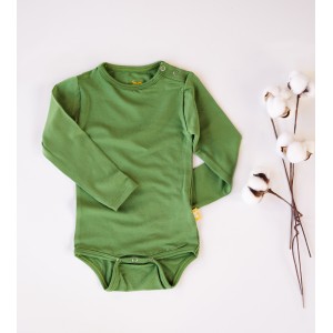 Body bambus mânecă lungă, meadow green 