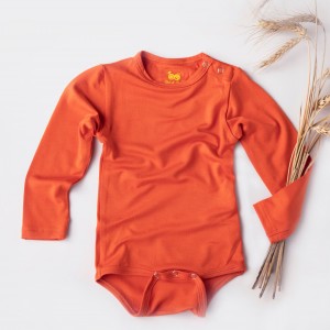 Body bambus mânecă lungă, sunset orange