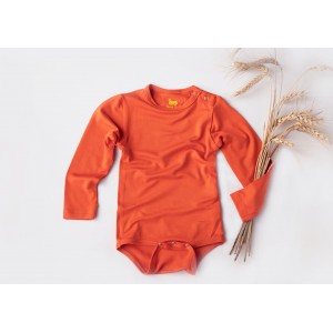 Body bambus mânecă lungă, sunset orange
