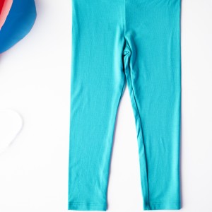 Colanți bambus copii, lagoon blue