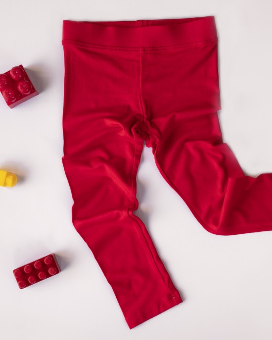 Colanți bambus copii, summer red