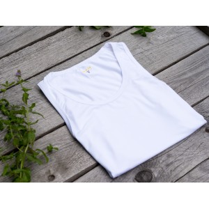 Maiou bambus bărbați, white 