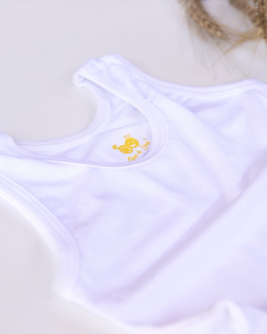 Maiou bambus copii, white 