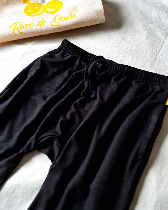 Pantaloni bambus bebe, black