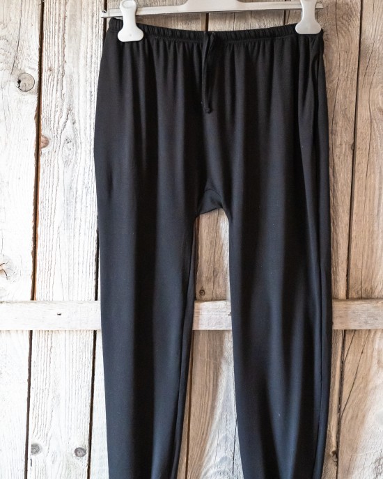 Pantaloni bambus copii, black 