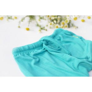 Pantaloni bambus bebe, lagoon blue