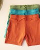 Pantaloni scurți bambus băieți, sunset orange