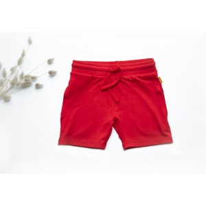 Pantaloni scurți bambus băieți, summer red 