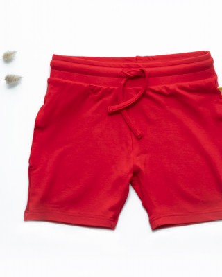 Pantaloni scurți bambus băieți, summer red 