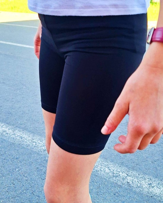 Pantaloni scurți bambus tip colant, black