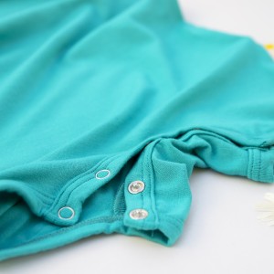 Pijama de vară bambus bebe, lagoon blue