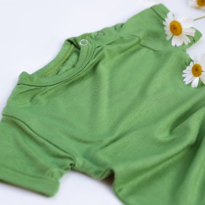 Pijama de vară bambus bebe, meadow green