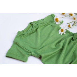 Pijama de vară bambus bebe, meadow green