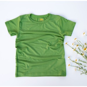 Tricou bambus copii, meadow green 