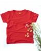 Tricou bambus copii, summer red