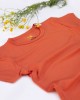 Tricou bambus copii, sunset orange