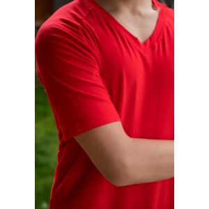 Tricou bambus bărbați, summer red