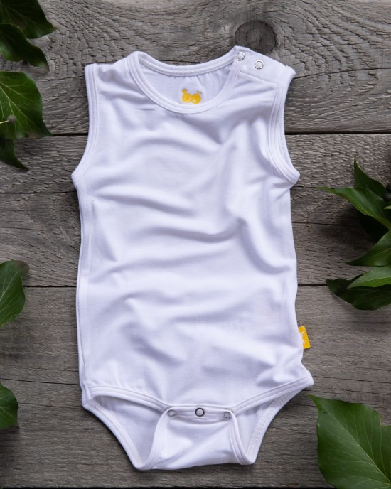 Body maiou bambus, white