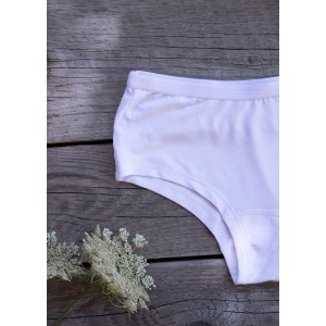 Boxeri bambus damă, white