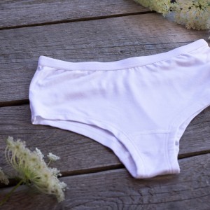 Boxeri bambus damă, white