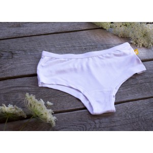 Boxeri bambus damă, white