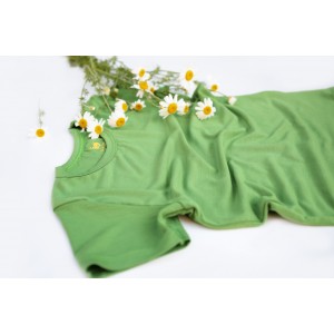 Tricou bambus copii, meadow green 
