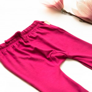 Pantaloni bambus bebe, magenta haze 