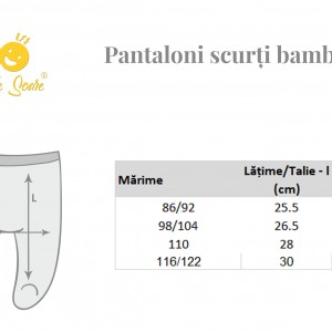 Pantaloni scurți bambus băieți, sunset orange