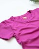 Tricou bambus copii, magenta haze 